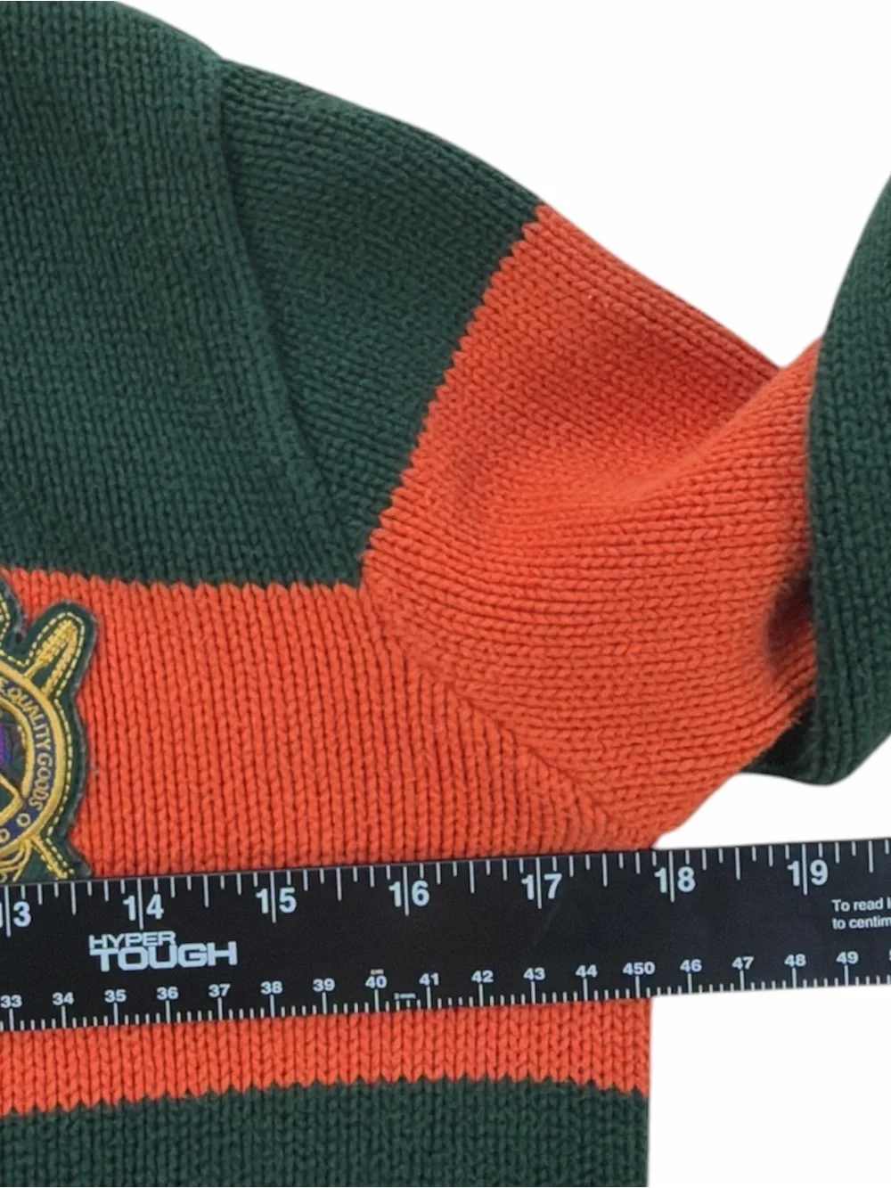 Polo by Ralph Lauren Chest Rugby Patch Zip-Up Kids Sweater Knit Jacket Size M